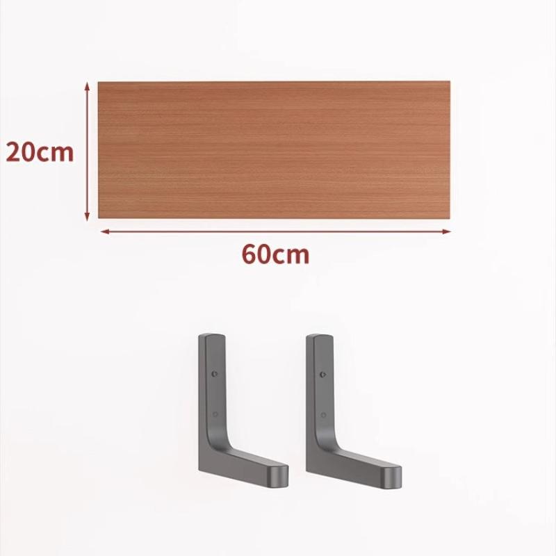 Wall Shelves Floating Wood Water Resistant-Space Saving Storage Display Rack Kitchen Bathroom