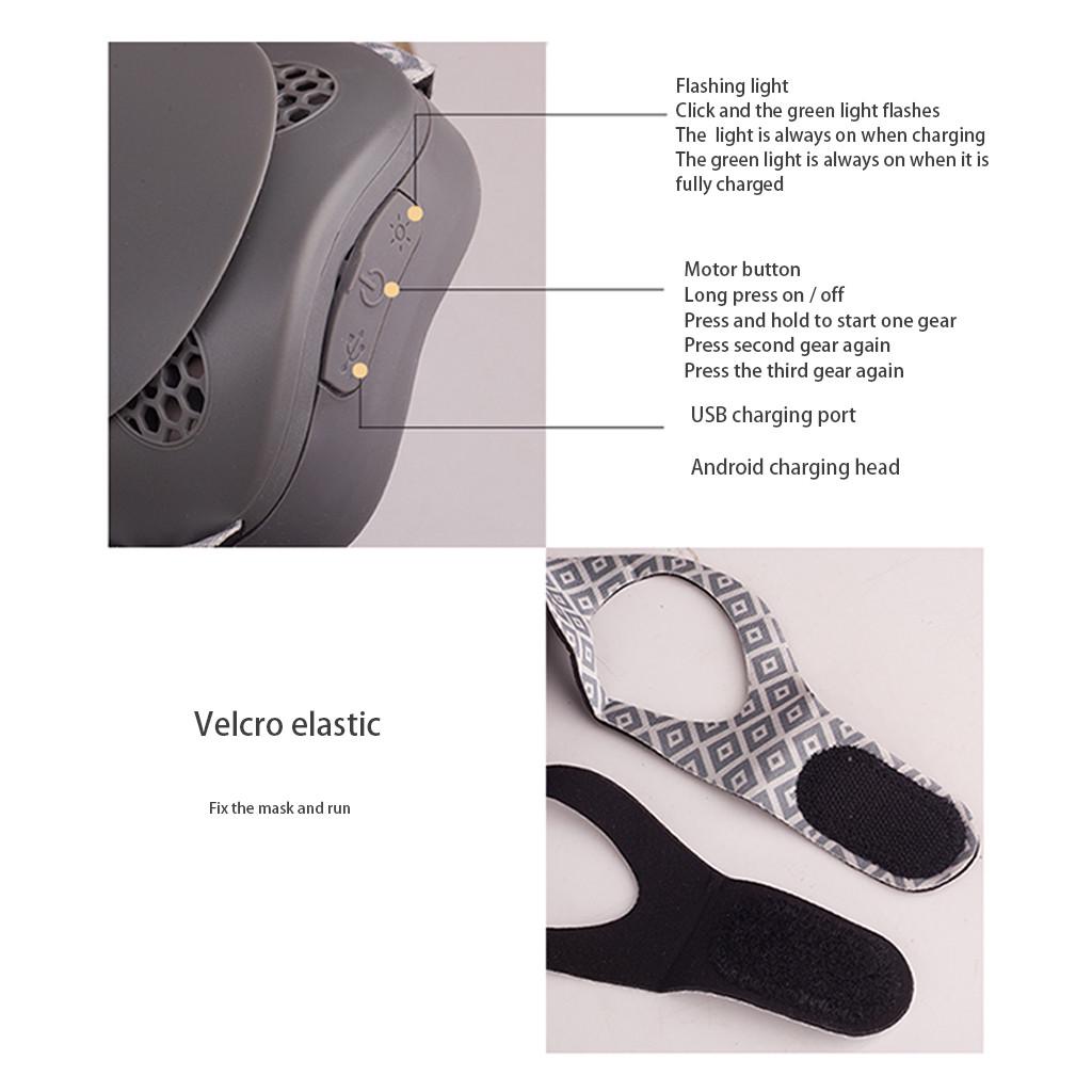 Adult Intelligent Electric Anti-Fog Haze  Respirator Replaceable Filter