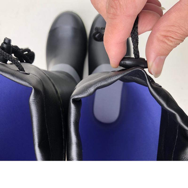 Men's High Top Steel-Spiked Anti-Slip Rubber Rain Boots, Outdoor Fishing & Fashion Snow Shoes