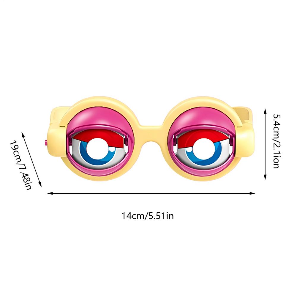 

Crazy Winking Glasses Animated Blinking Eyes Prank Eyewear for Adults & Kids, Goofy Novelty Sunglasses for Party Costumes Photos жовтий
