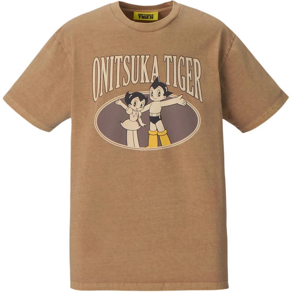 Onitsuka Tiger x Astro Boy Printed Short Sleeved Top  Brown  Men s 2183B572-200 L