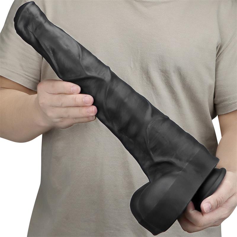 Female Silicone Simulation Dildo Large Rough Stallion Product Orgasm Masturbation Device Fake Penis Sex Toys