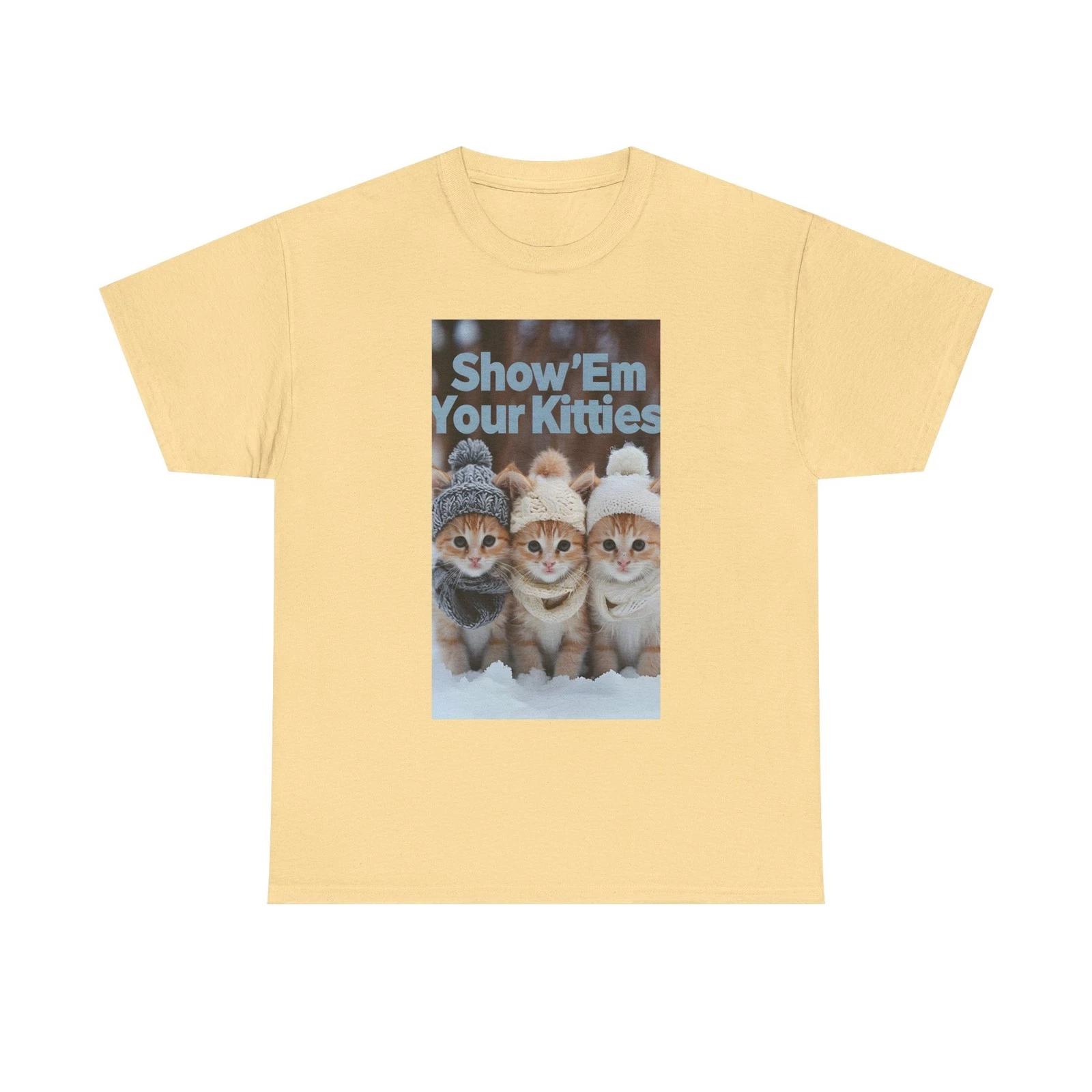 Cute Cat Graphic Tee - Show Em Your Kitties Funny Pet Shirt for Cat Lovers Pets 3XL