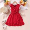 New Children's Clothing for Girls Ruffled Dresses Big Children's Dresses In Stock