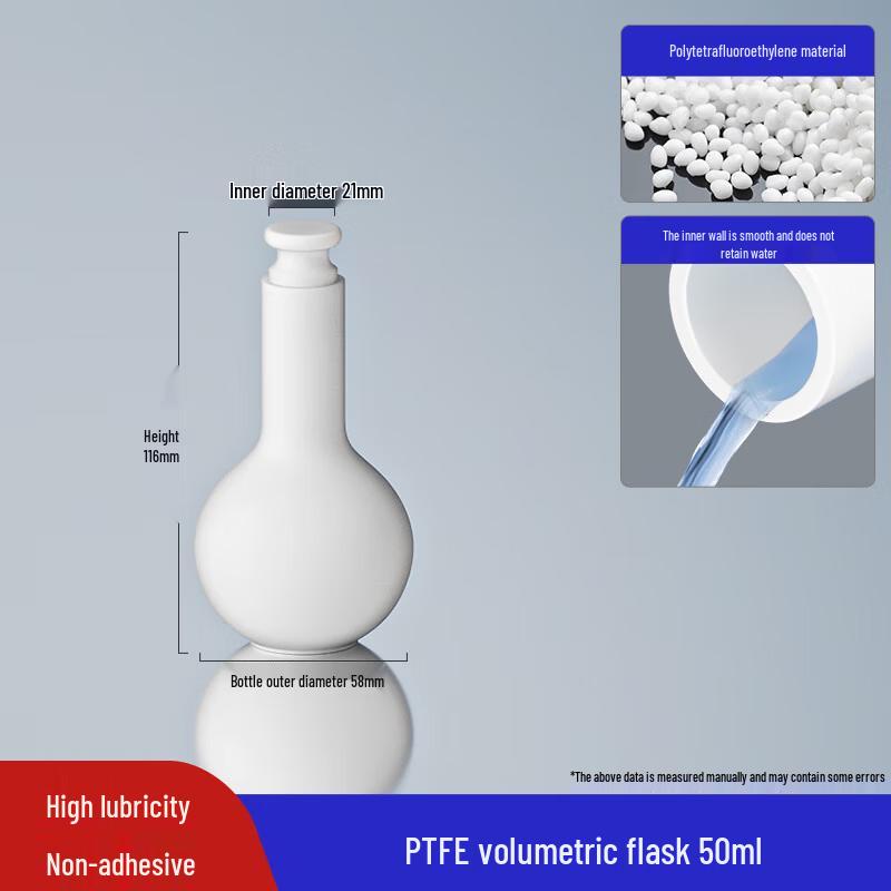 PTFE High-Temperature Chemical Volumetric Flask
