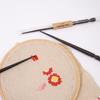 Stiletto For Sewing Needlework Laying Tool Stiletto Handheld Fabric Crafts Aid Padauk Wood Thread Guide For Embroidery Studio