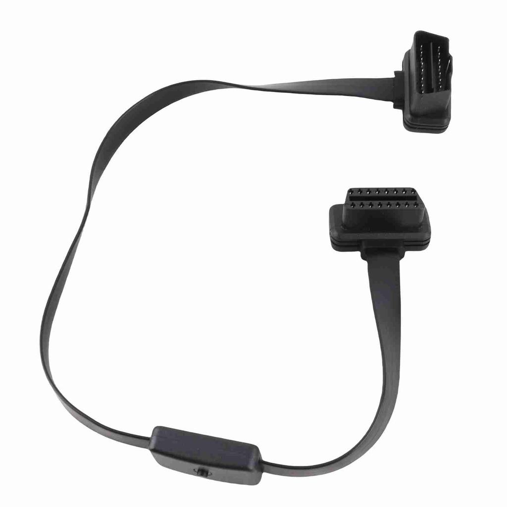 16 Pin Male To Female OBD Extension Cable Adapter Connector With ON OFF Switch