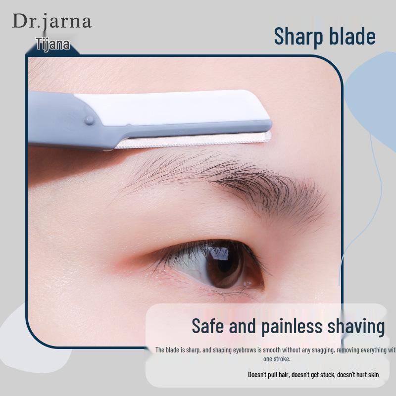 Tijiana DJ-254 Micro Eyebrow Trimmer with Stainless Steel Blade - Razor for Beginner Eyebrow Shaping.