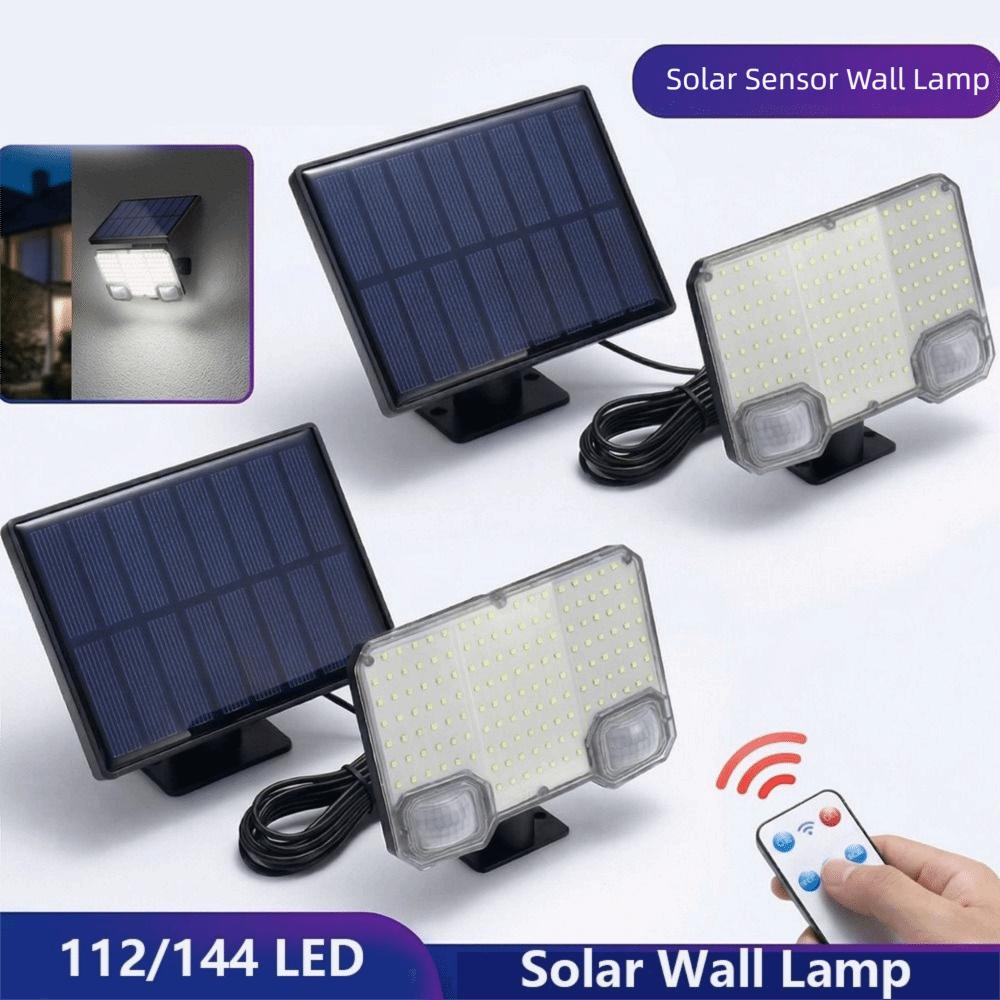 3 Mode Solar Wall Lamp Waterproof Split Design Motion Sensor Light with Remote Energy Saving Outdoor Wall Lights Outdoor Use