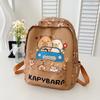 Fashion temperament Trend backpack Junior high school primary school schoolbag Large capacity decompression backpack Cartoon cute student bag