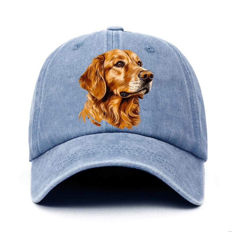Golden Retriever Printed Baseball Cap, Lightweight and Adjustable, Suitable for Both Men and Women As a Gift for Dog Lovers