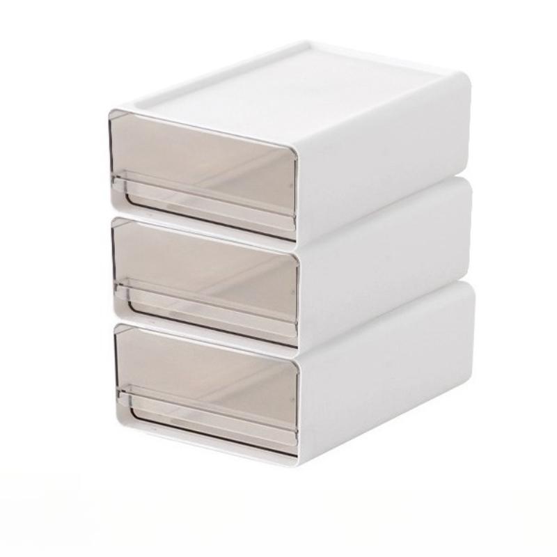 2/3pcs Office Table Clear Storage Boxes Drawer Type Office Workstation A4 File Organizer Storage Box Study Stack Storage Cabinet
