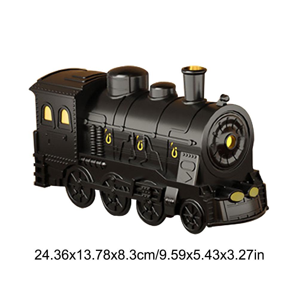 Mini Train Shape Air Humidifier with Remote Control & LED Lamp Essential Oil Diffuser 2 Spray Mode Aroma Difusor for Home Office