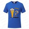 Fashion Men's T Shirt Skeleton Enjoying FRIDAY Beer Day Tees Funny Finally Friday for Drink Lover Male Clothes Short Sleeve Tops