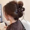 Elegante Pinza Artiglio a Fiocco per Donna - Grande Fermaglio per Capelli, Stile 2024, Perfetta per Acconciature Raccolte, Autunno/Inverno, Look di Alta Gamma, Design a Squalo.
