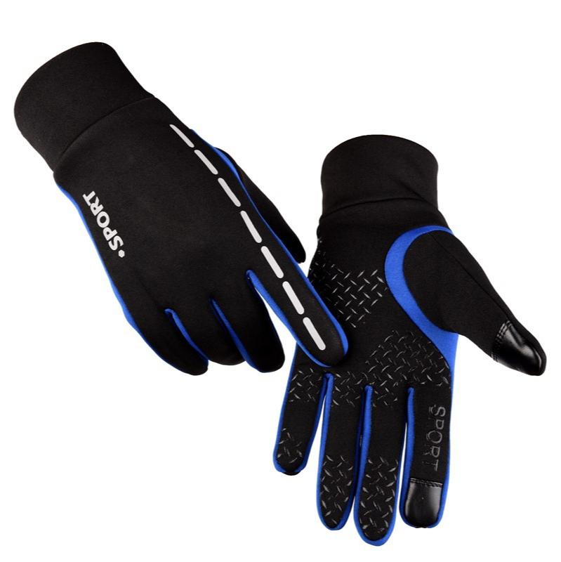 

Autumn and Winter Reflective Outdoor Use Biking Gloves for Men and Female Warm and Velvet Touch Screen Water-Resistant and Windproof G Practical Use