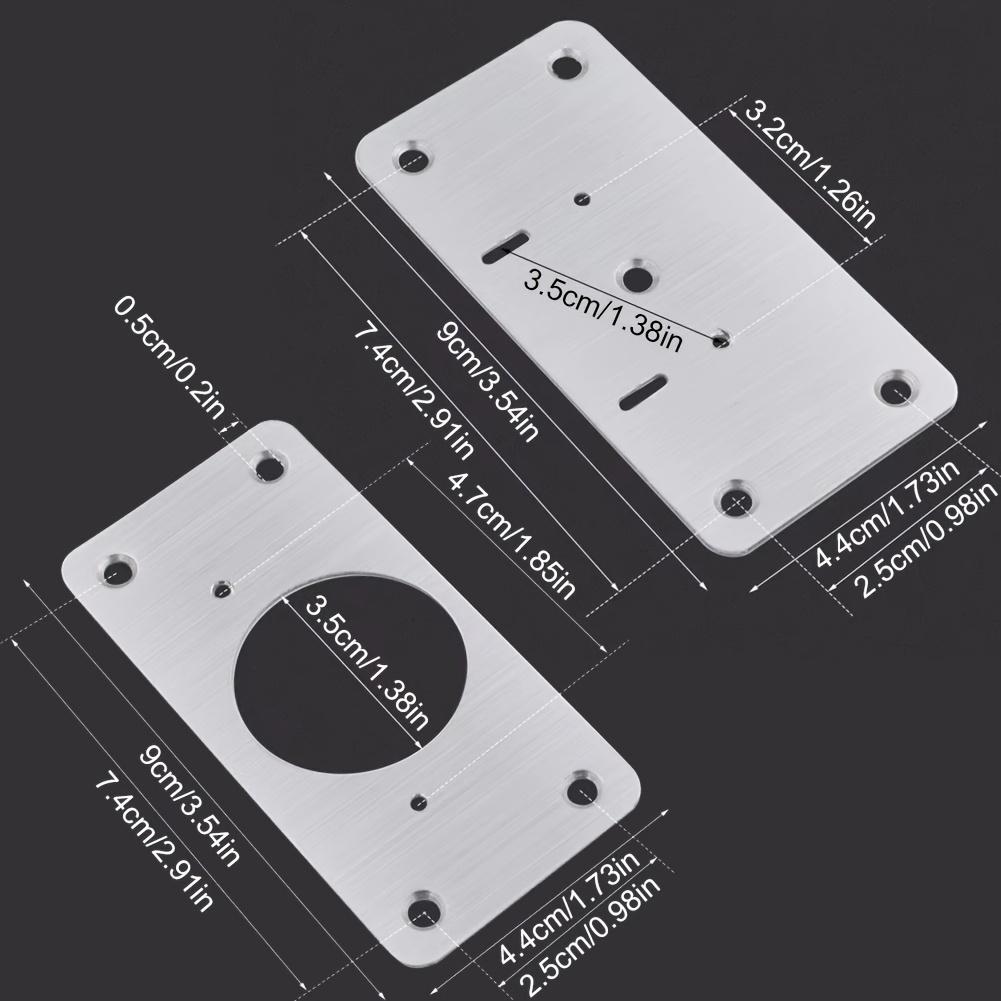 2 Sets, Rectangular Hinge Repair Board, Furniture Drawer Cabinet Repair Fixing Board
