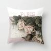 Country Style Retro Floral Pillowcase Fresh Rose Print Farmhouse Cushions Cover Sofa Seat Decorative Pillow Cover 45*45Cm