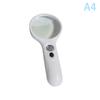 White Magnifying Glass Handheld Main Lens 3X Secondary 45X Magnifier With Led Light For Reading Magnifying Glass Jewelry Loupe