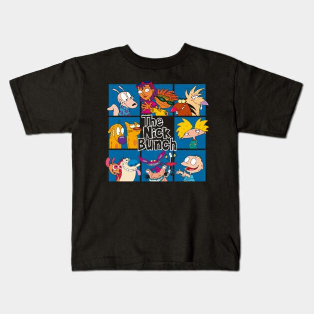 Boys Girls Soft Cotton Graphic Tees The Nick Bunch T-shirt Breathable Daily School Wear Kids T-Shirts