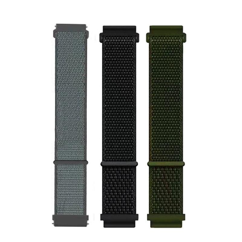 2Pcs 20mm 22mm Nylon Loop band For Amazfit GTS4/2/3/3pro/2e/GTS2 Mini/GTR 4 42mm/GTR2/2e/stratos bracelet Amazfit bip 6 5 strap