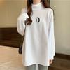 VAYLA Velvet Turtleneck Long Sleeve Tops Ladies Casual Solid Color Pullovers Undershirt Loose Autumn Winter Thin T-Shirts Fashion Women's Clothing