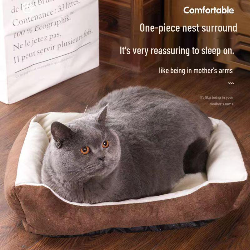 Four Seasons Pet Bed: Universal for Dogs & Cats - Summer & Winter Comfort, Small To Large Sizes
