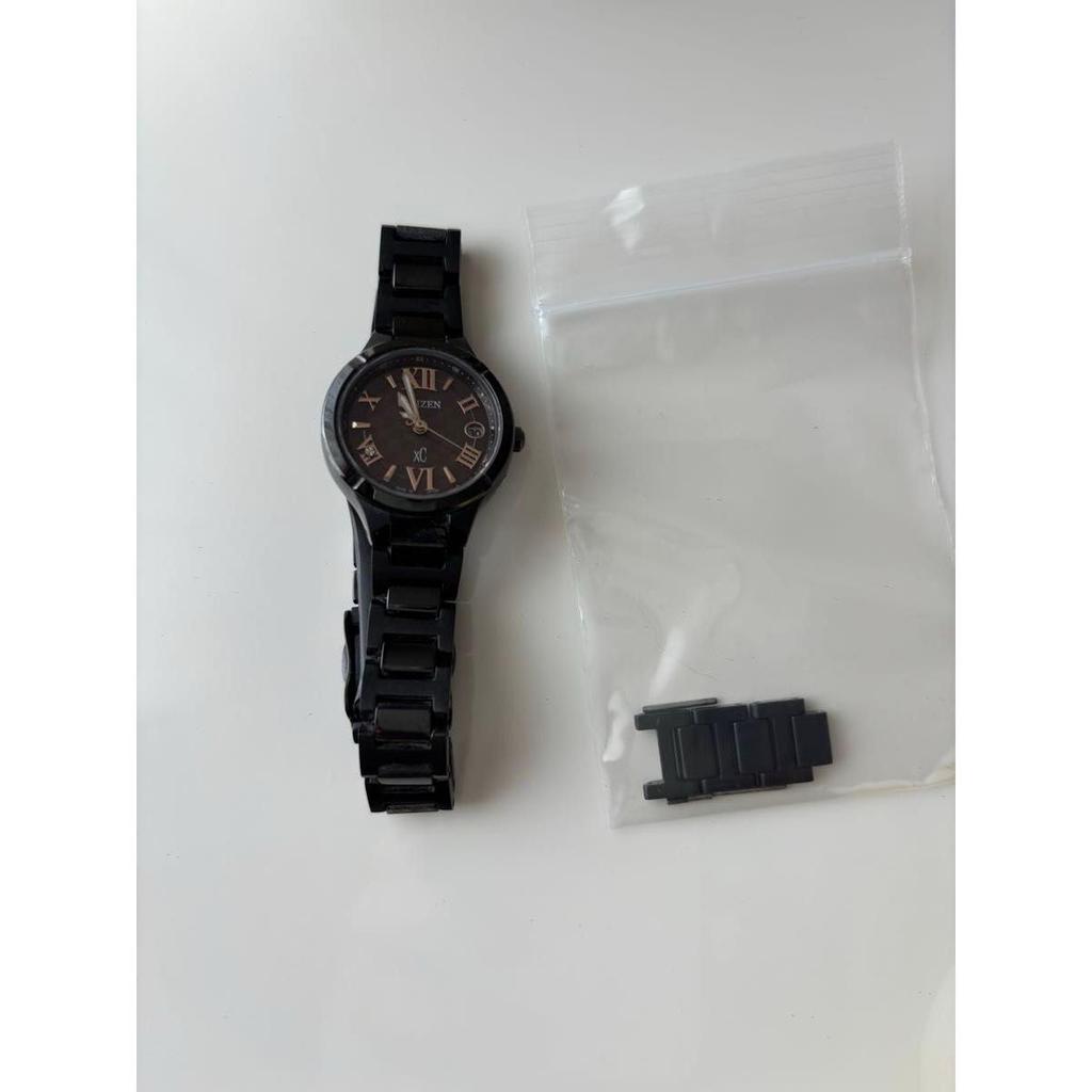 Used CITIZEN XC Citizen Cross Sea Eco Drive Radio Watch Black