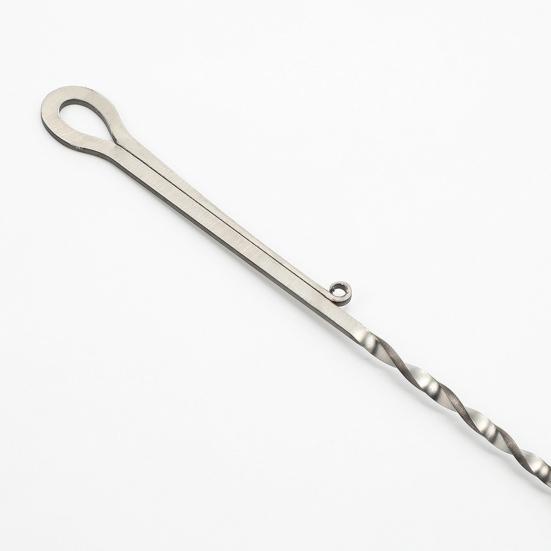 Pigtail Food Flipper Stainless Steel Grill Turner Hook Ergonomic Meat Flipping Hook for Grilling Steak Ribs Chicken Kitchen BBQ Accessories