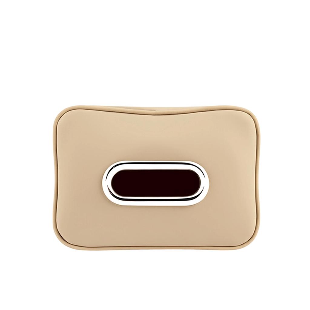 Leather Car Tissue Box Hanging for Armrest Sun Visor Seat Back
