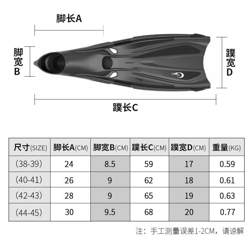 Yon Sub TPR Freediving Snorkeling Fins Unisex Adult Swimming Flippers Black Pool Dive Training
