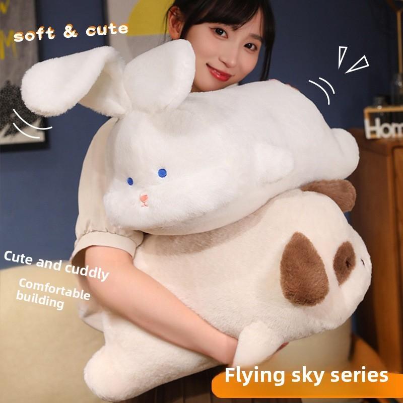 Fliegender Hase Plüschtier mit weichem Kurzflor für Mädchen, Geschenk und Sammlerstück