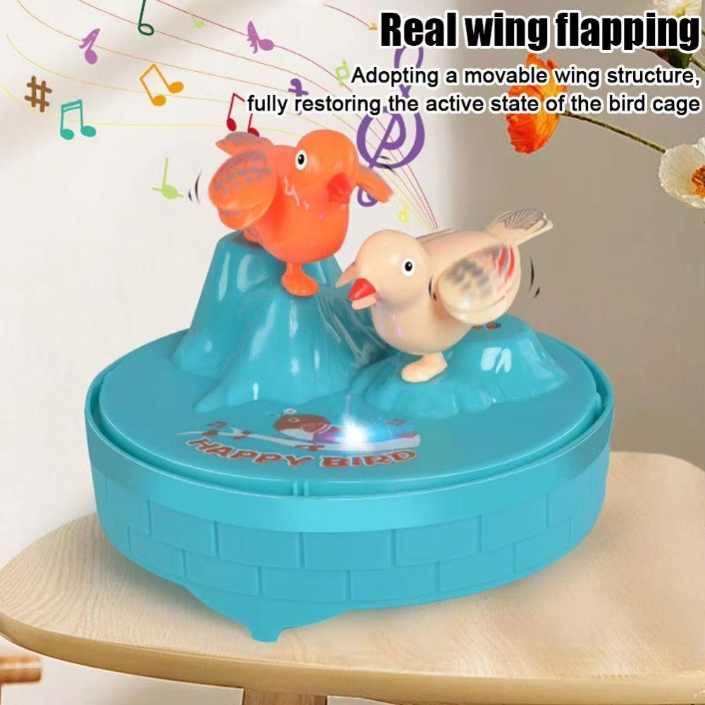 Realistic Voice Talking Electric Bird Parrot Cage Simulation Bird Cage  Kids Toy