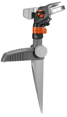 GARDENA Rotierender Impulsregner mit festem Metall bis zum Produkt bis zu 5 Jahren Spikes, Premium, 490m², 8136-20, Garantie