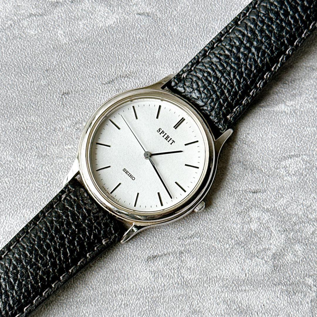 SEIKO Seiko Spirit Quartz Men s Watch Simple Silver