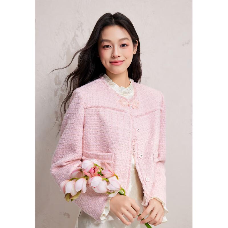 

Qiusbiyiren Sweet Tweed Short Jacket L