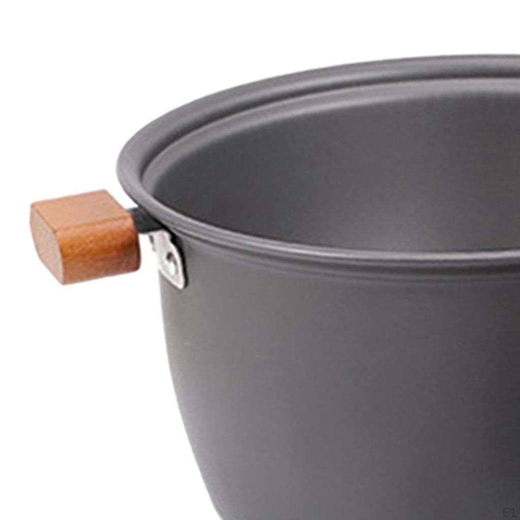 Camping Cooking Set Cookware Dinnerware Pots Kettle Including Carrying Bag for Home