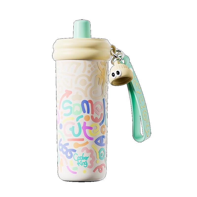 COOKER KING 316 Stainless Steel Straw Thermos Bottle