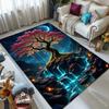 Fantasy Starry Sky Tree of Life Carpet for Living Room Bedroom Bedside Floor Mat Cloakroom Kids Activity Area Rugs Large Size