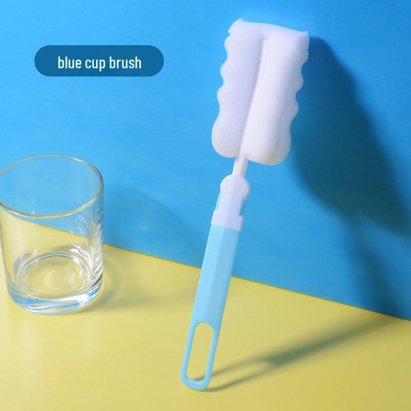 Long-Handle Detachable Sponge Cleaning Brush for Insulated Cups & Baby Bottles