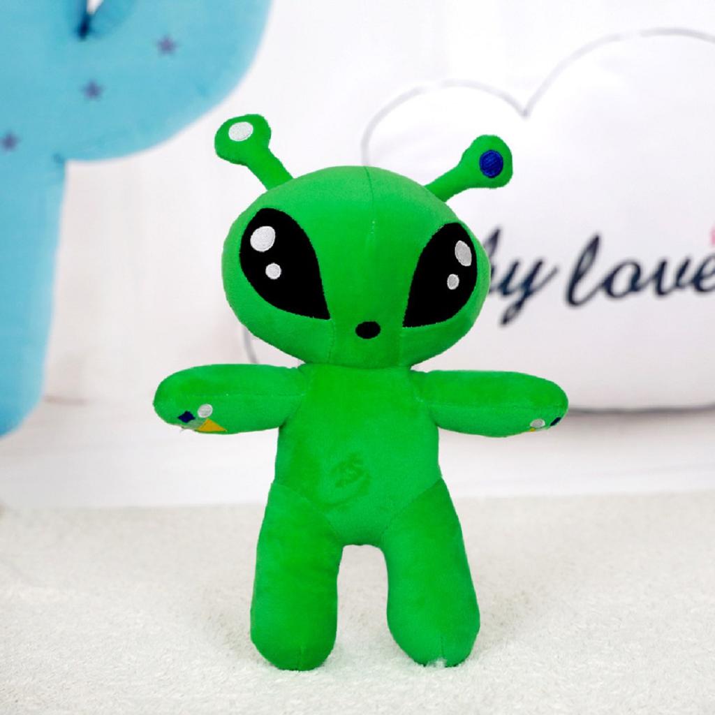 25cm Grünes Alien Plüschtier Niedliche Weiche Stoffpuppe Cartoon-Puppe Für Kinder Geburtstag Weihnachtsgeschenk