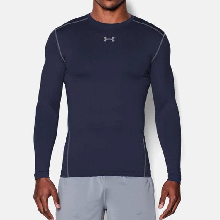 Under Armour Stretch Training Thermal Fitness Top Men Tops Navy 1265650-410