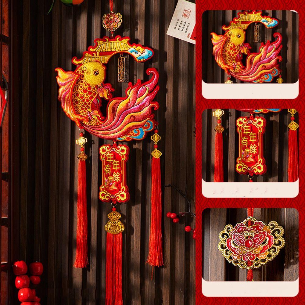 Traditional New Year Ornaments Reusable Spring Festival Pendant Hanging Decoration  Atmosphere