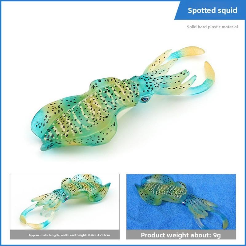 Sea Creature Sea Slug Squid Pvc Model Ornament For Aquarium Office Decoration
