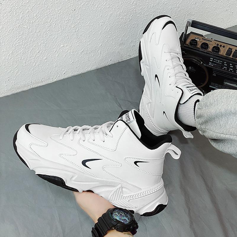 Putian high-top autumn student running basketball actual sports leisure height increase Xiaobai dad tide shoes