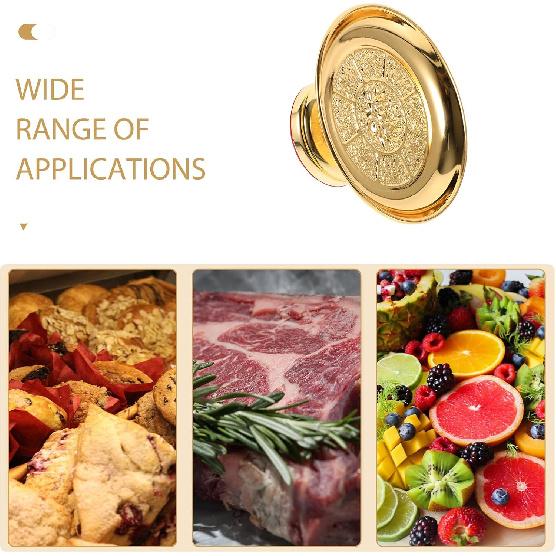 Cabilock Vintage Buddha Altar Offering Bowl: Gold Fruit Bowl Lotus Offering Tray Buddhist Offering Plate Fruit Tray Lotus Dessert Cake Stand Food