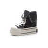 Canvas Shoes In the Spring and Autumn of 2025 New Women's Thick-soled Inner Height Increase of 12 Cm Board Shoes Two Wear Design Sense Niche