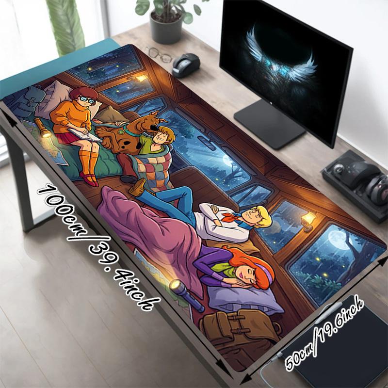 Scoobydoo Xl Gaming Mouse Pad Nonslip Rubber Base Stitched Edge Waterproof Desk Mat For Pc Laptop Gamer Office Computer Accessories C929775