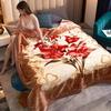 Double Layer Raschel Blankets Soft Warm Faux Fur Mink Throw Thicken Fluffy Microfiber Plush Weighted Blankets For Beds