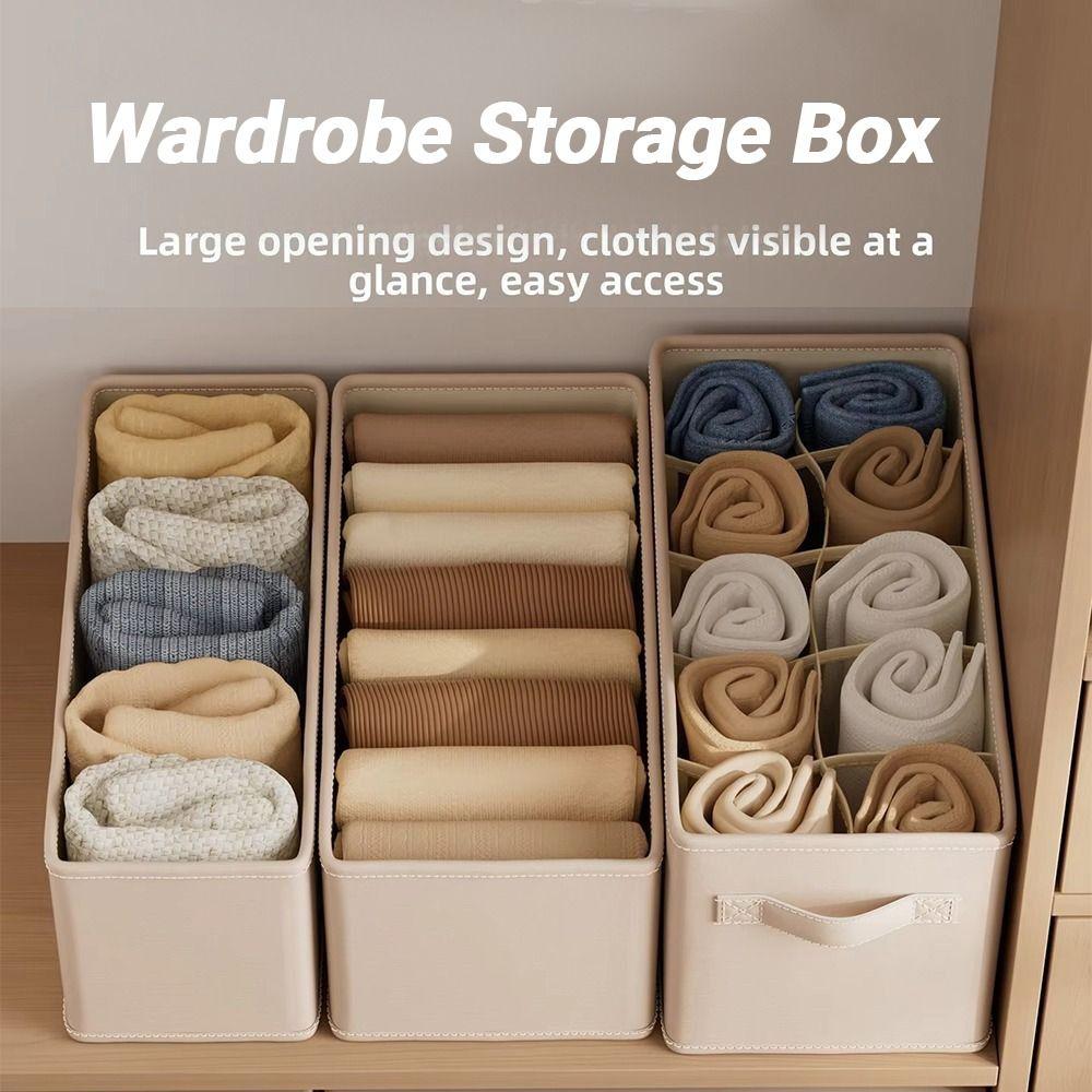Washable Wardrobe Organizer Foldable Foldable Storage Box Clothes Storage Box  Pants Storage